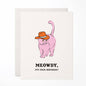 Meowdy Birthday A2 Greeting Card
