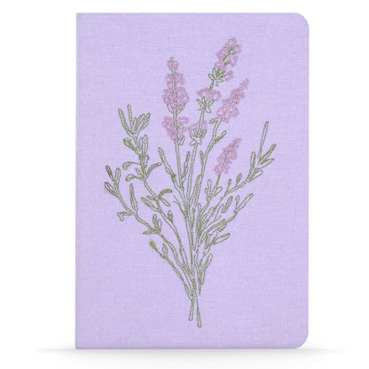 Lavender Bunch Vegan Embroidered Journal