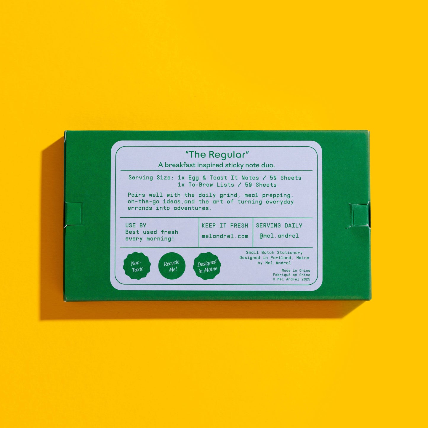 The Regular - Egg + Brew Sticky Note 2 Pack