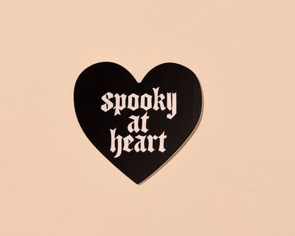 Spooky At Heart Vinyl Sticker - Made in USA