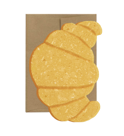 Croissant Card - French Collection Die Cut