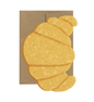 Croissant Card - French Collection Die Cut