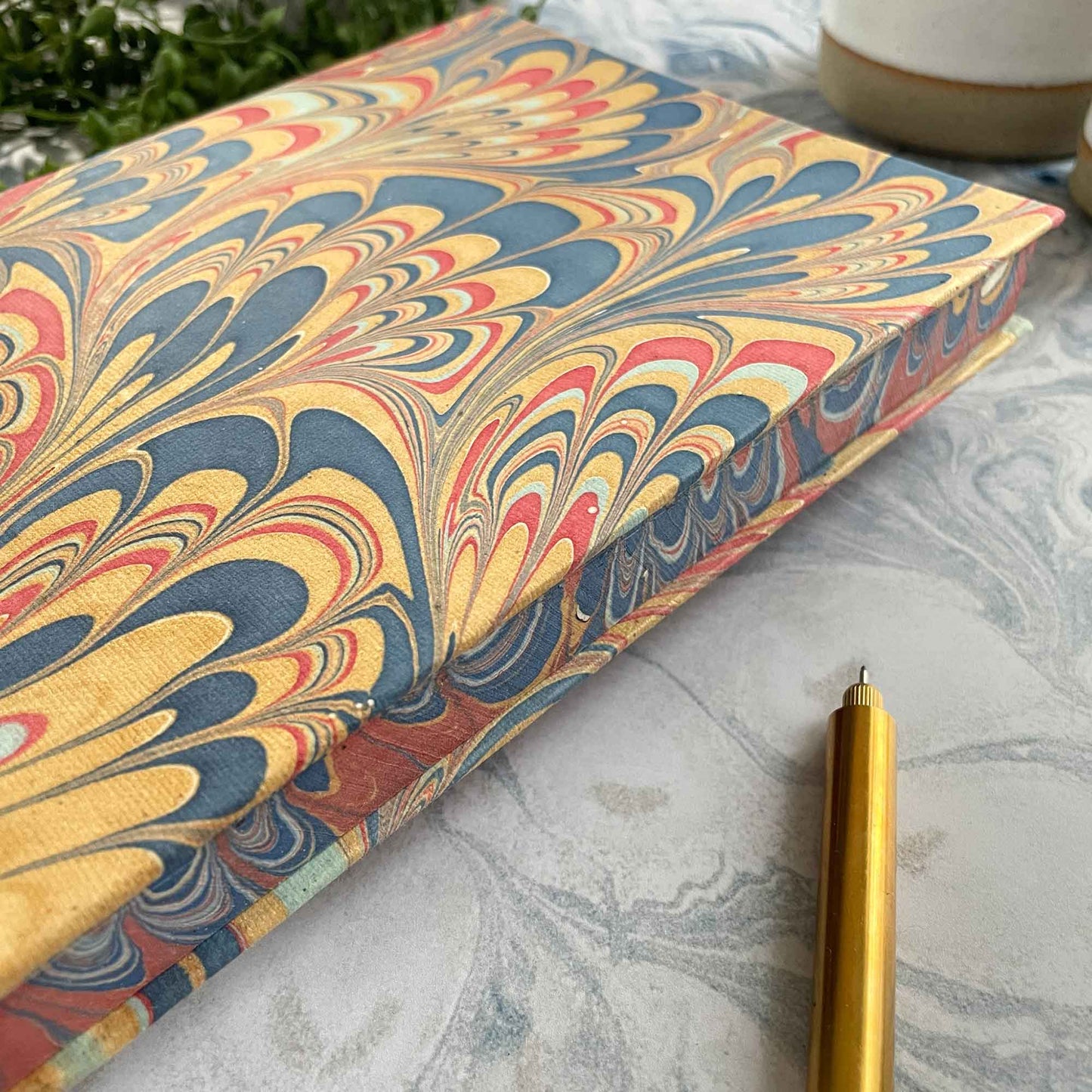 Monarch Notebook | Handmade, Marbled by Hand, FSC Paper