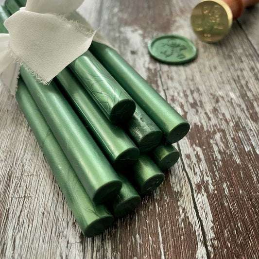 Pine Green Sealing Wax Sticks | 11mm | Plastic Free