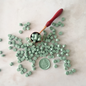 Sage Green Sealing Wax Beads - Plastic Free Wax Seal Beads
