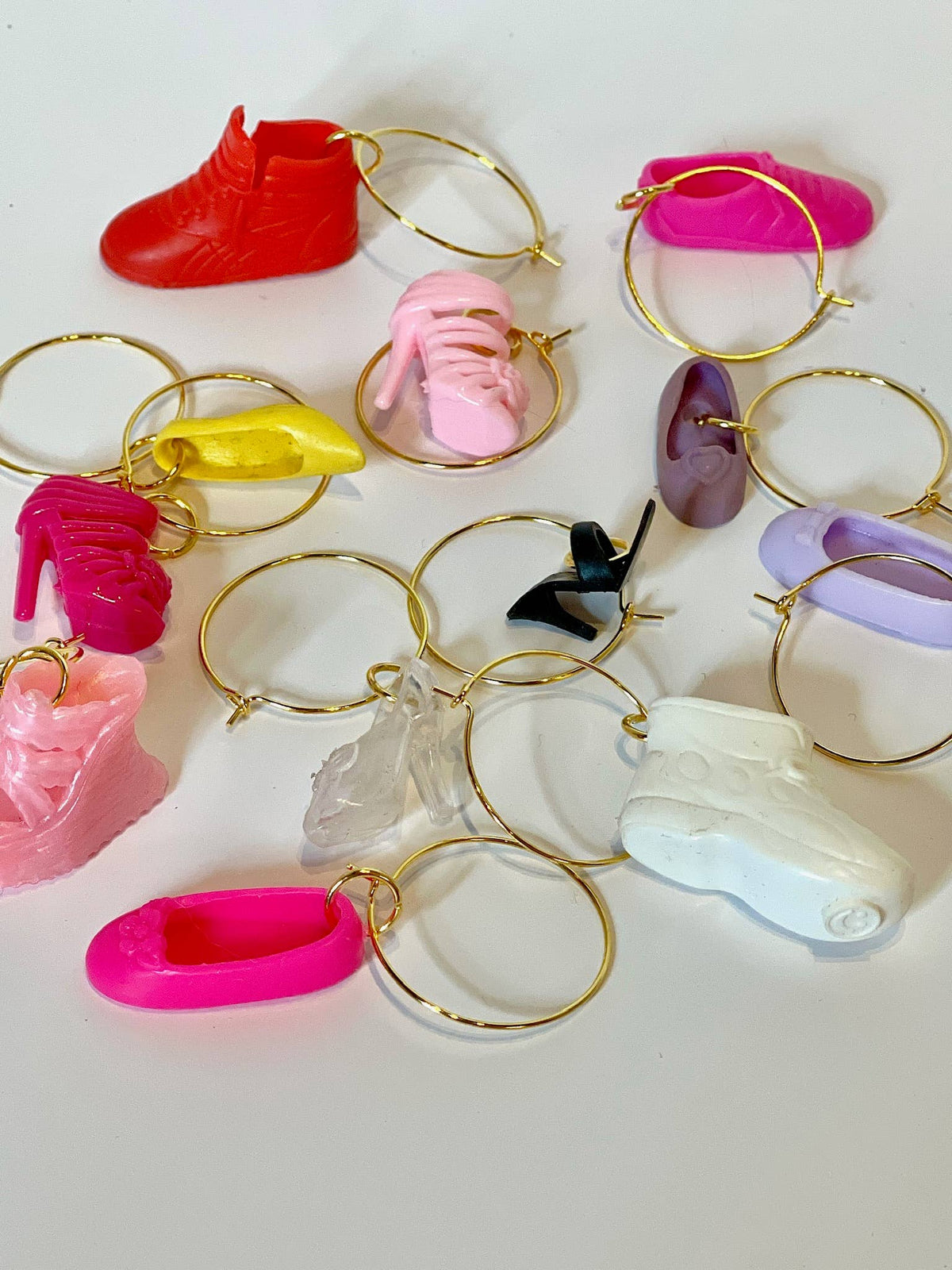 Vintage Barbie Doll Shoe Drink Markers/Wine Glass Charms
