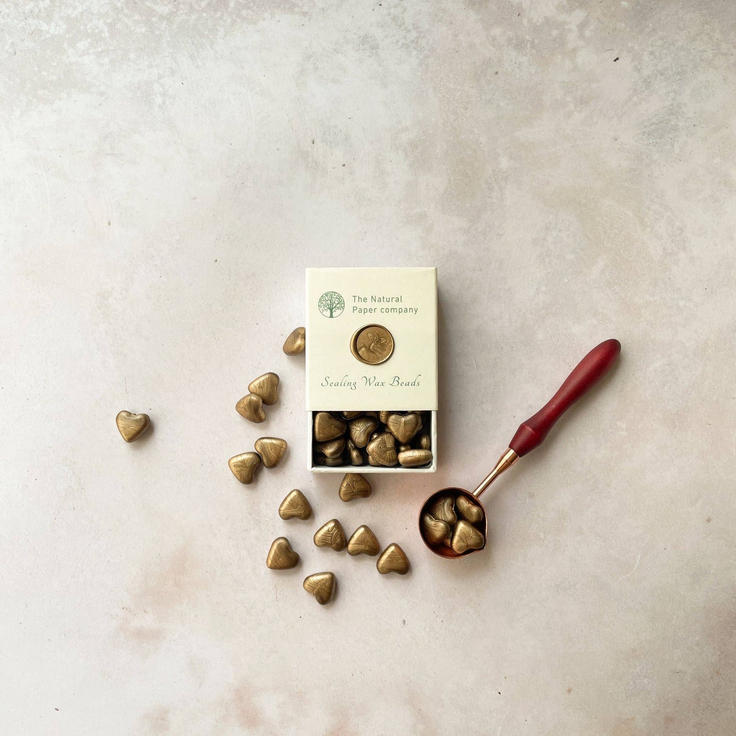 Warm Gold Sealing Wax Beads | Plastic Free Wax Seal Beads