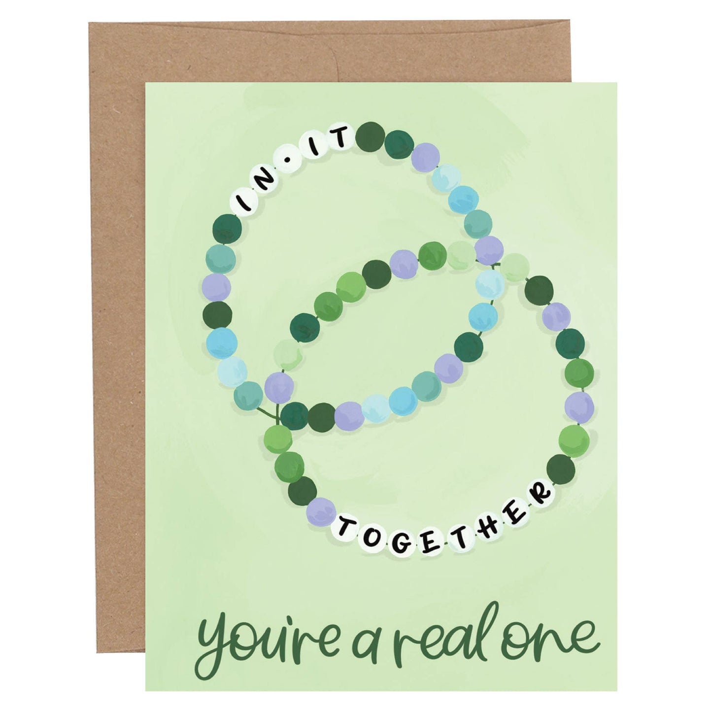 In It Together Friendship Bracelets Greeting Card