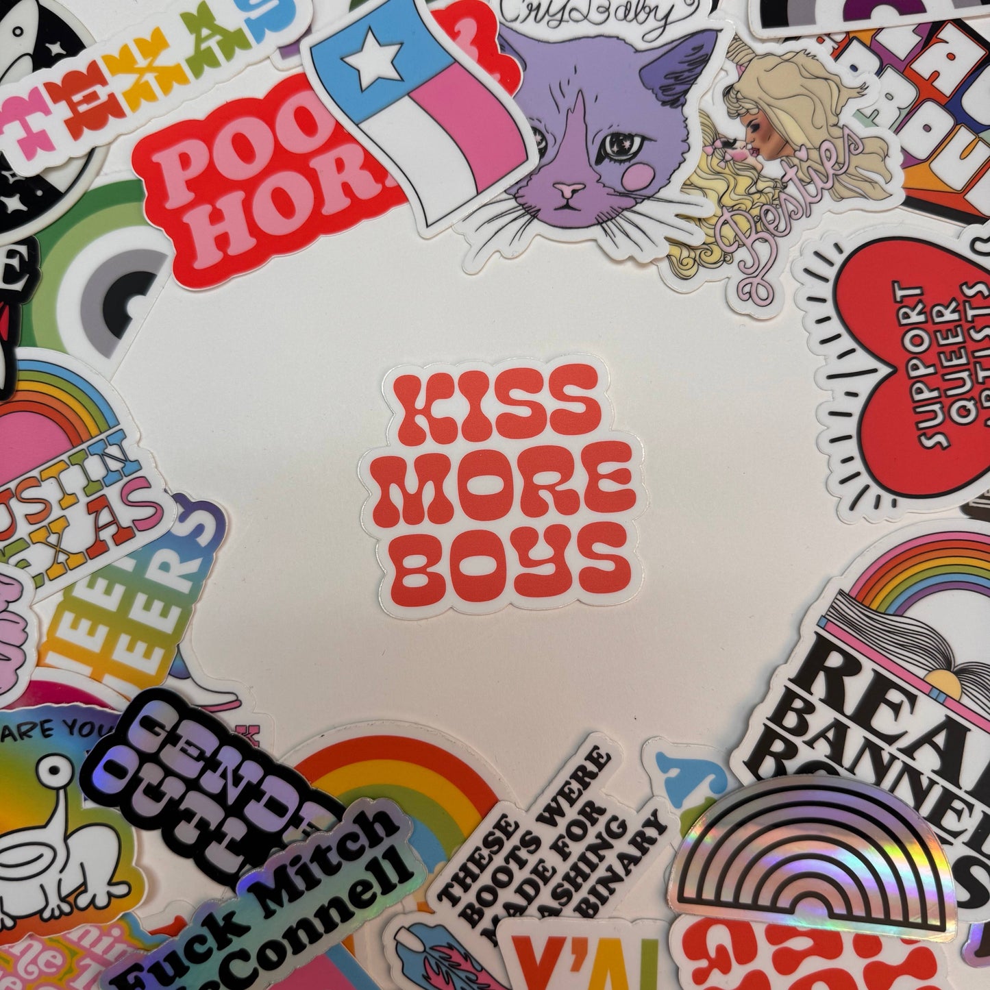 Kiss More Boys - Sticker *CLEARANCE*
