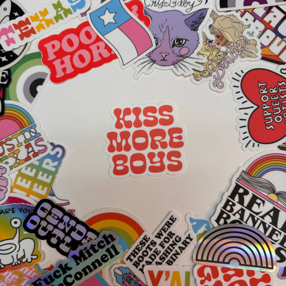 Kiss More Boys - Sticker *CLEARANCE*