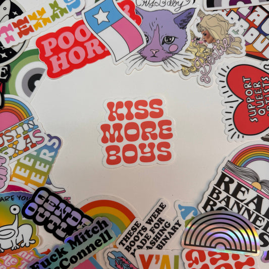Kiss More Boys - Sticker *CLEARANCE*