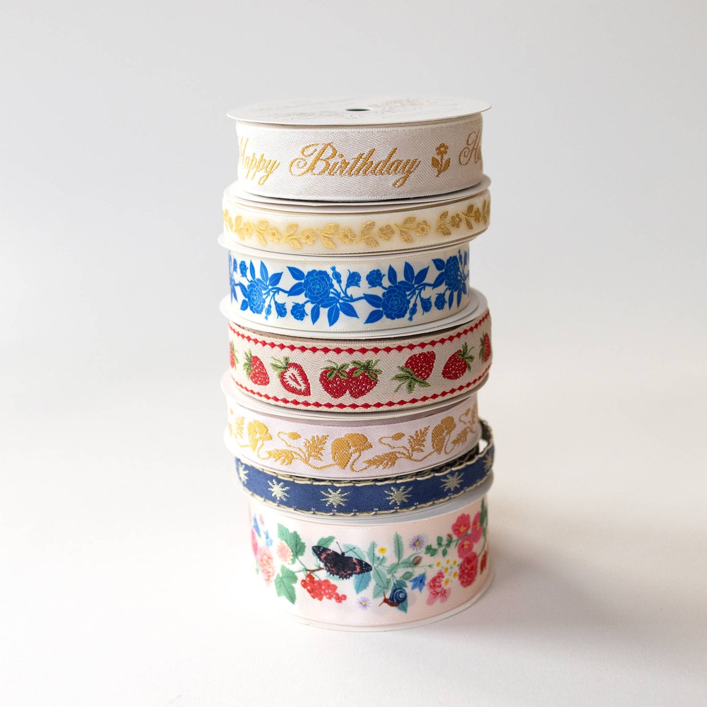 STRAWBERRY | EMBROIDERED RIBBON