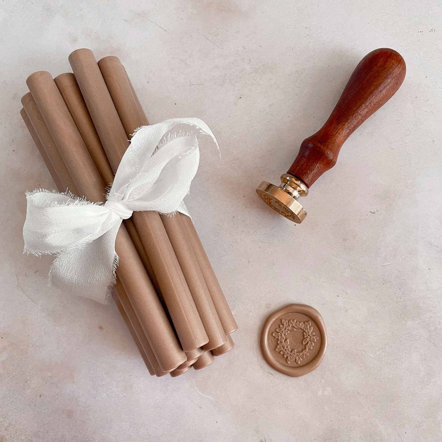 Mocha Mousse Sealing Wax Sticks | 11mm | Plastic Free