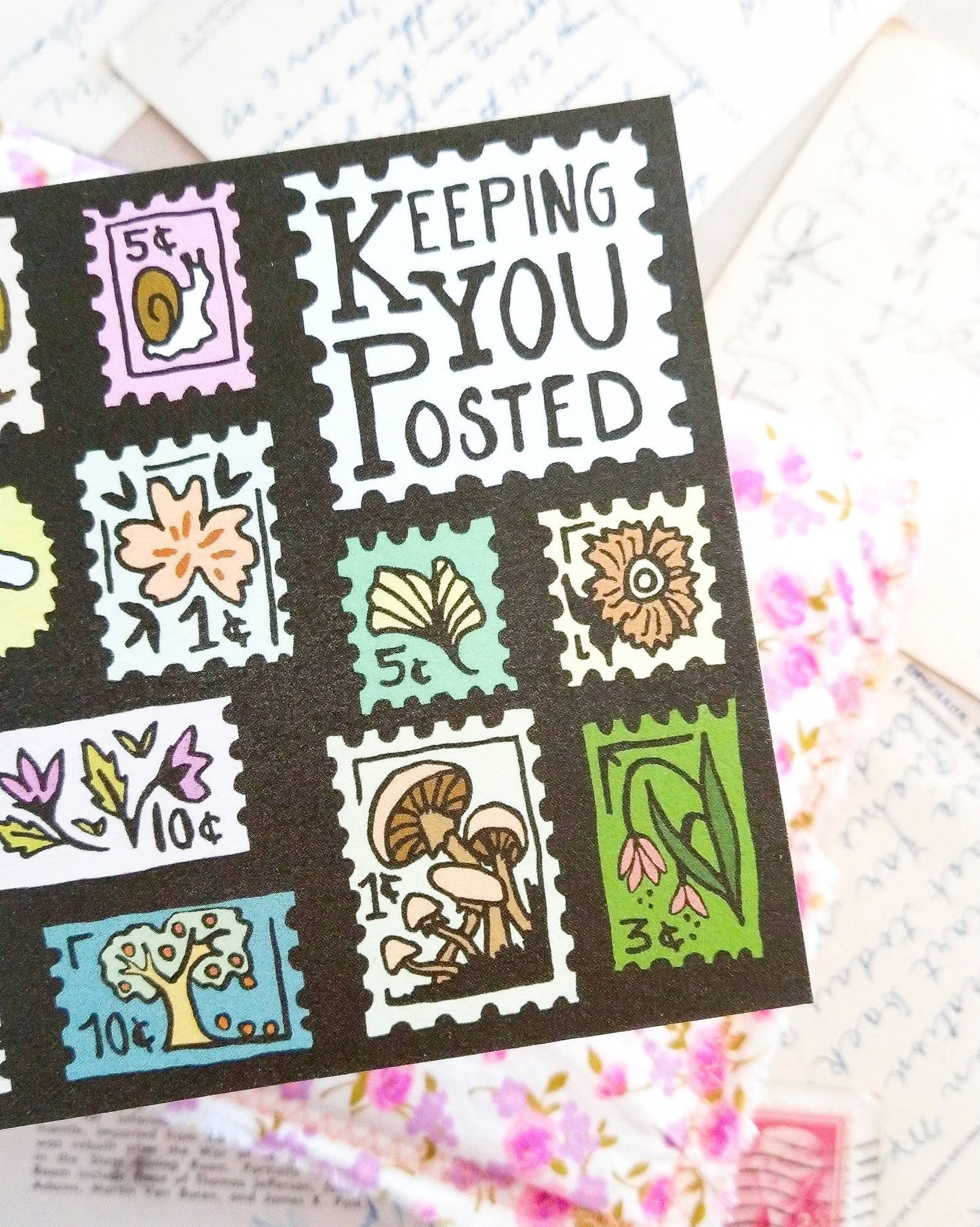 Keeping You Posted Postcard