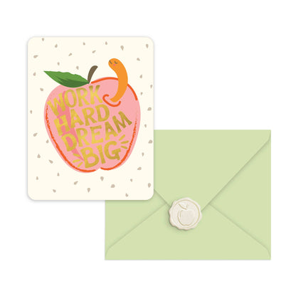 Work Hard Dream Big Studio Notecards with Matching Wax Seals