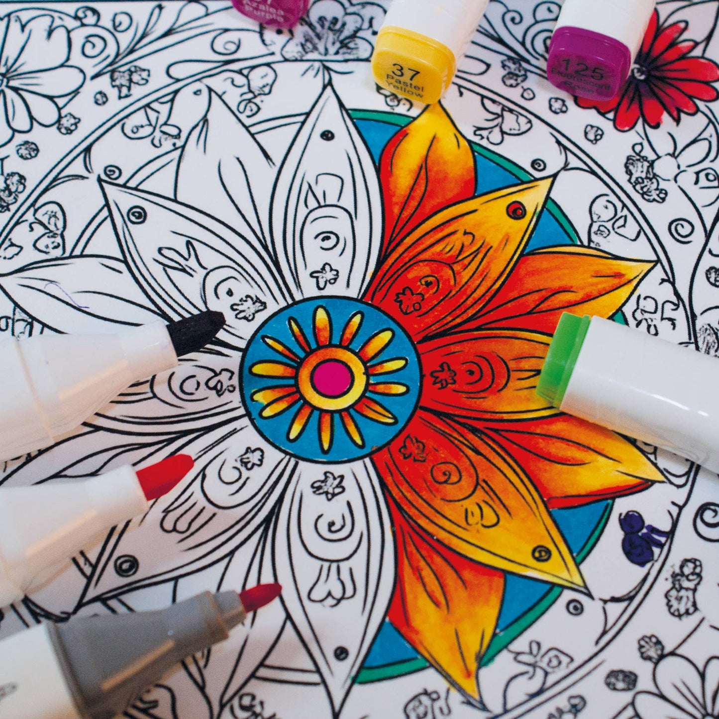 Dual Tip Markers Set, 12 Colors - 4 Color Options Available