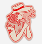 Cowgirl Smokin Sticker