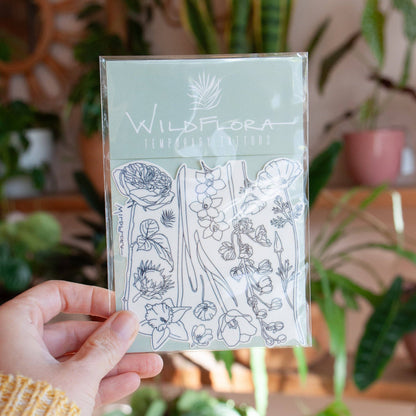 Wholesale WildFlora Floral Temporary Tattoos