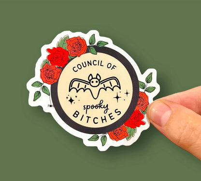 Council of Spooky Bitches Vinyl Sticker | Funny Halloween