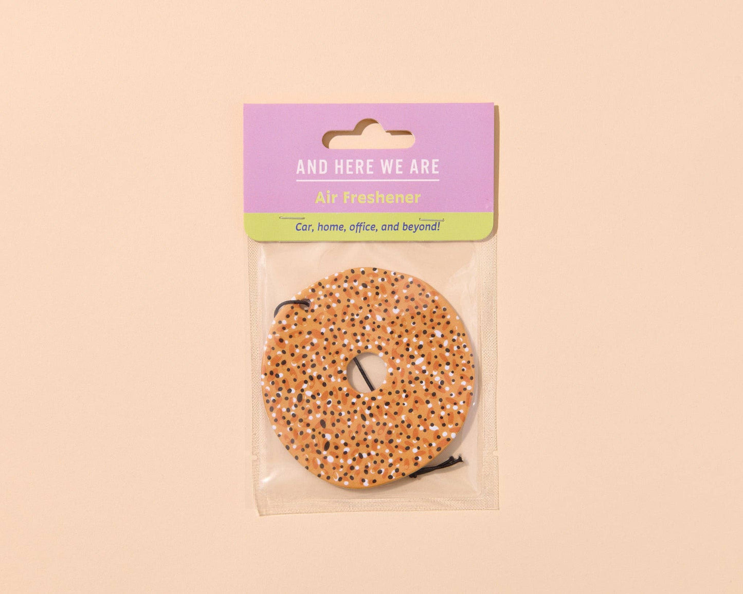 Bagel Air Freshener - Green Tea Scent - Foodie, Breakfast, NYC - Stocking stuffer, Holiday, Gift Guide