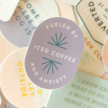 Fueled By Iced Coffee Decal Sticker