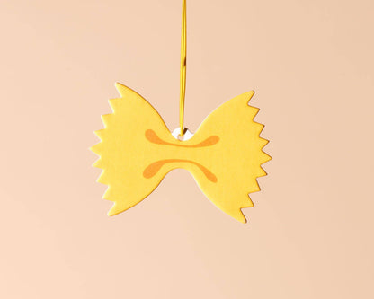 Farfalle Bowtie Pasta Air Freshener - Lemon Scent - Stocking stuffer, Holiday, Gift Guide