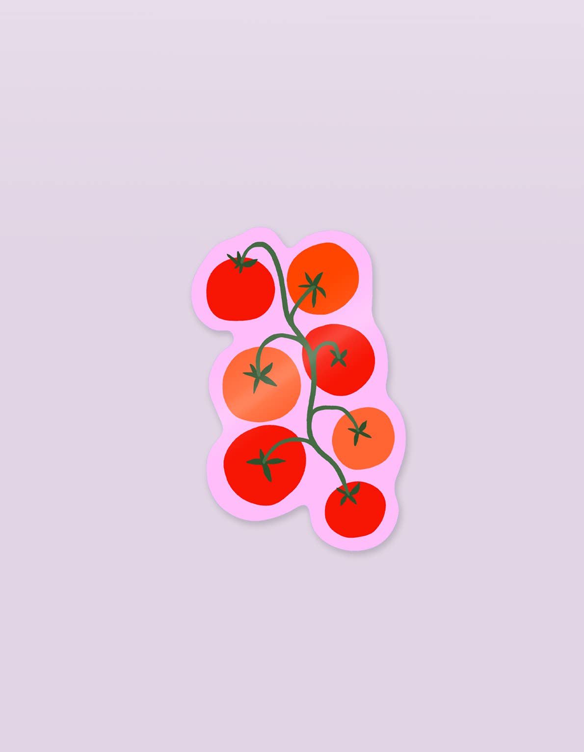 Tomato Vine Die Cut Sticker