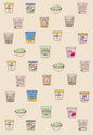 Vegan Ice Cream Wrapping Paper Sheet