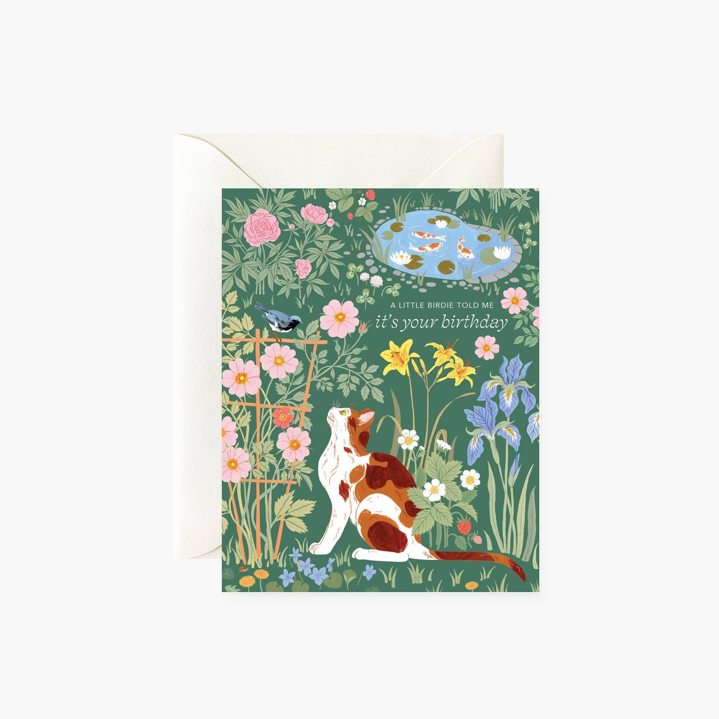 A LITTLE BIRDIE TOLD ME | greeting card
