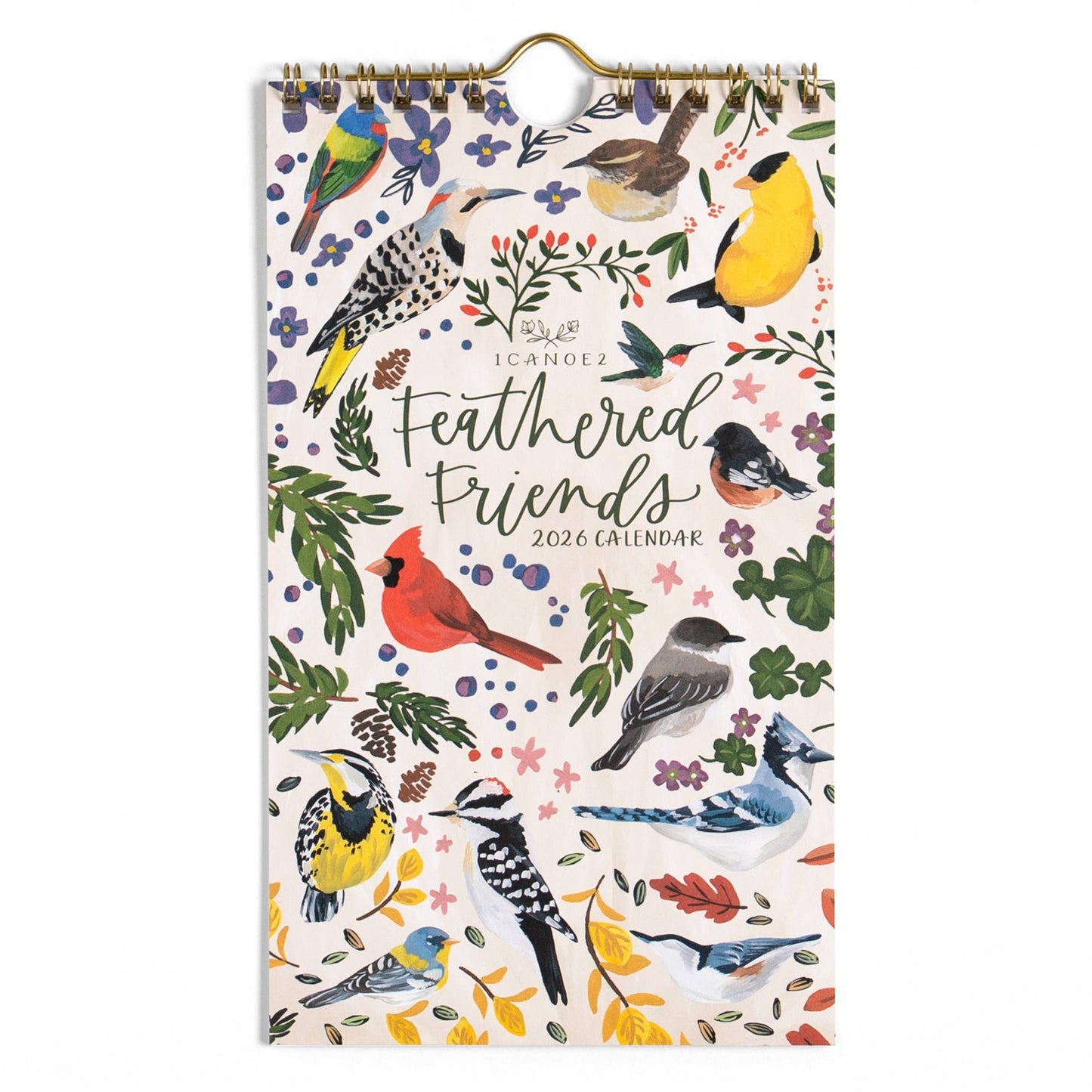 2026 Feathered Friends Birds Petite Wall Calendar