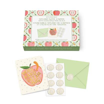 Work Hard Dream Big Studio Notecards with Matching Wax Seals