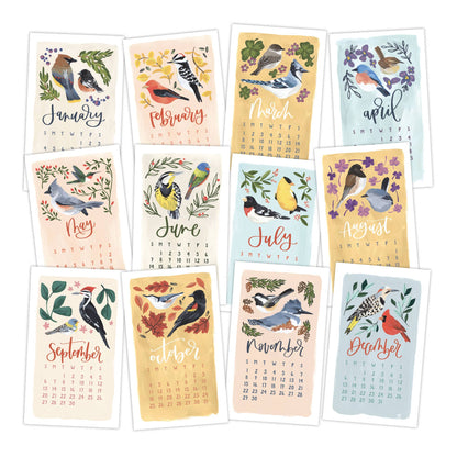 2026 Feathered Friends Birds Petite Wall Calendar
