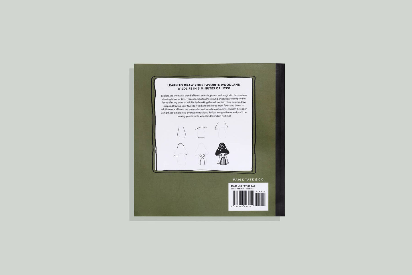 Mushrooms & Woodland Creatures: Kids How to Draw Book (fall)