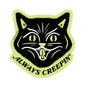 Glow In The Dark Creepy Cat Sticker