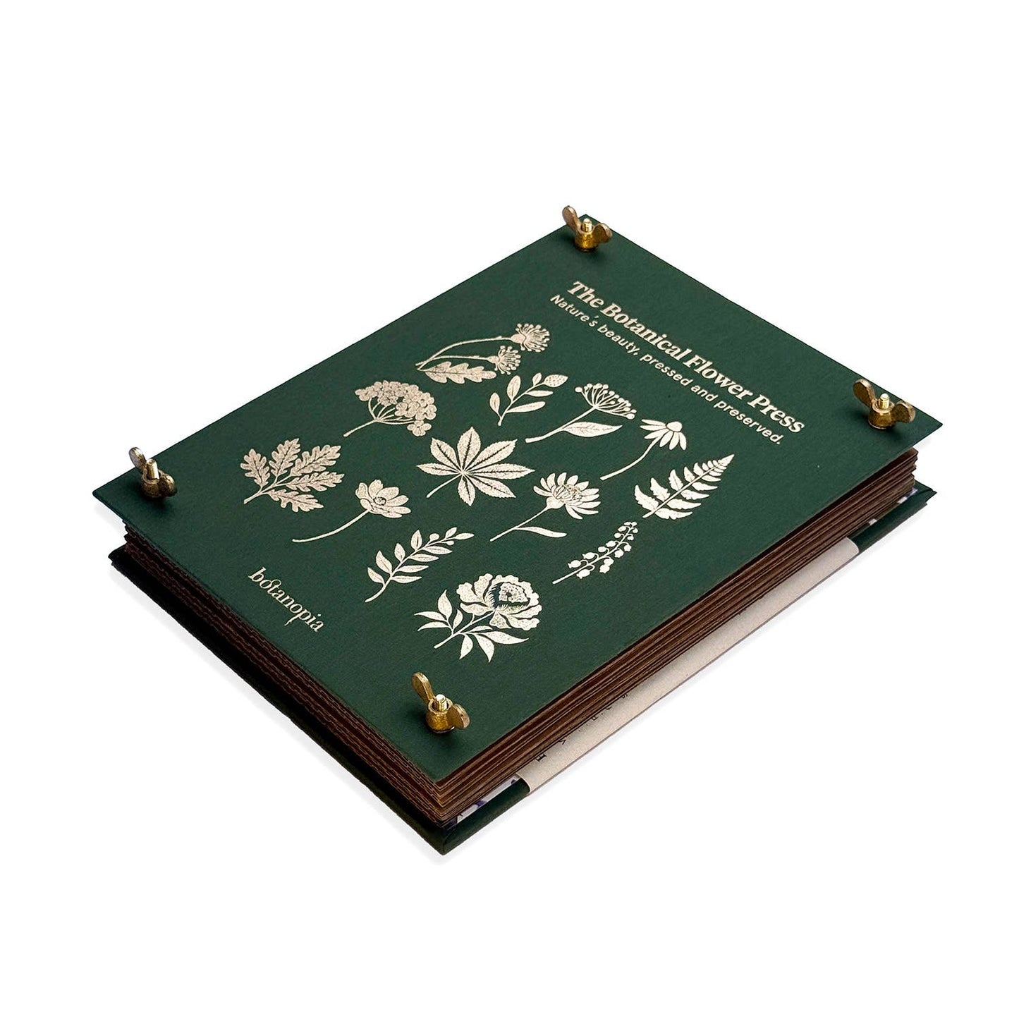 The Botanical Flower Press – Linen Cover & Gold Foil