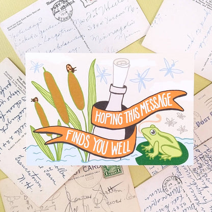 Finding You Well Postcard