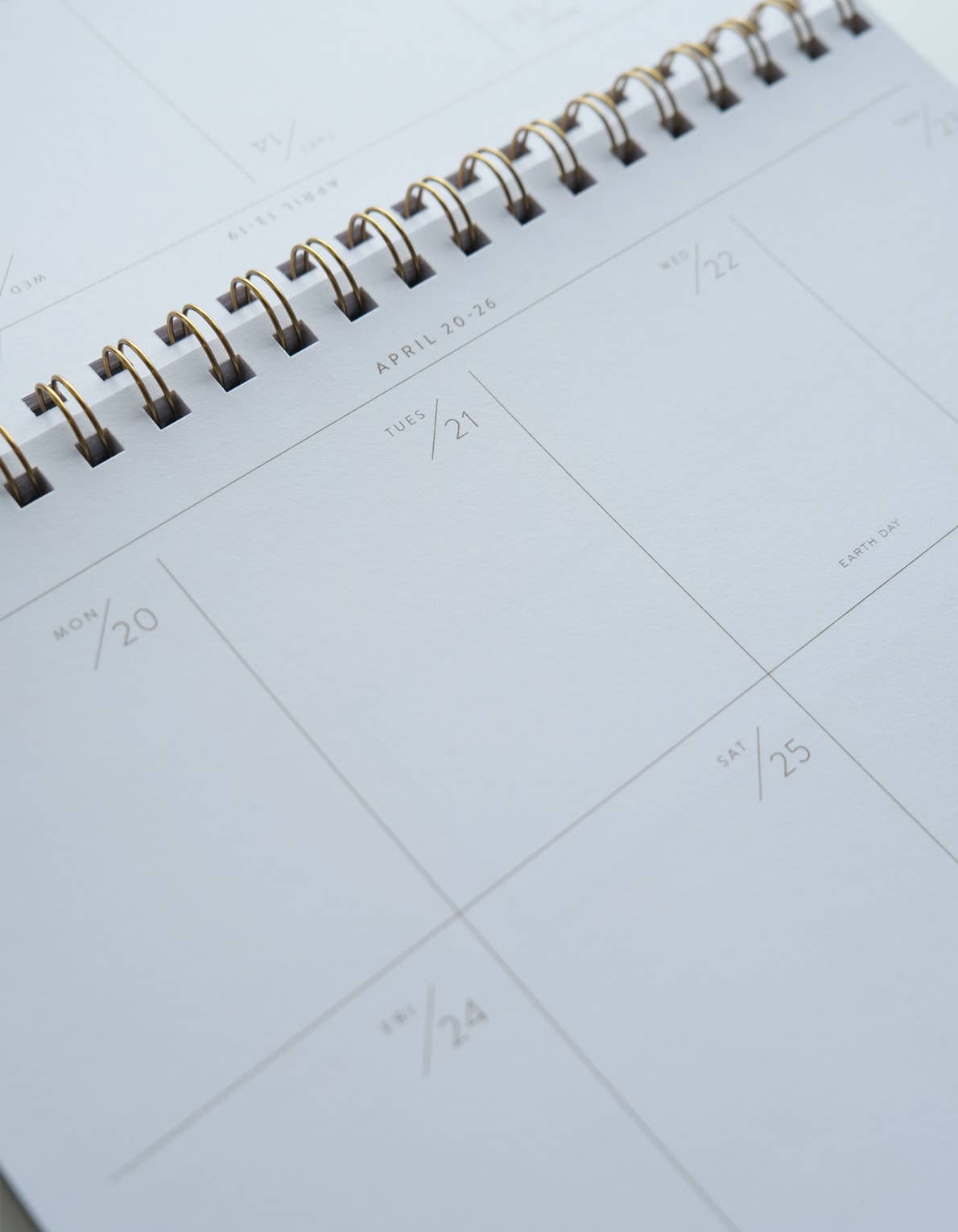 2026 Desktop Planner, Block Print Stripe