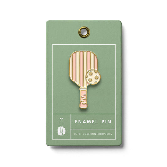 Pickleball Paddle Enamel Pin