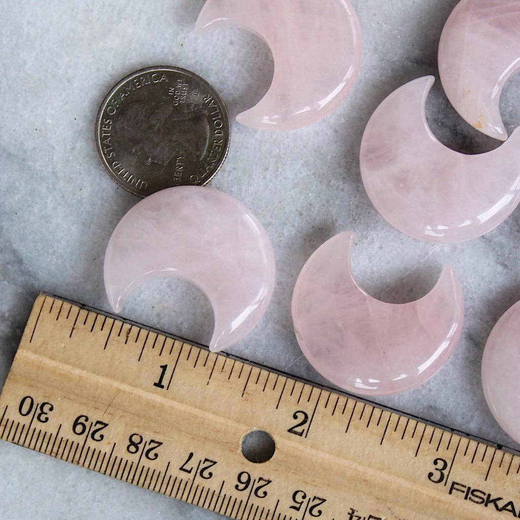 Rose Quartz Moon (Crystals & Stones)