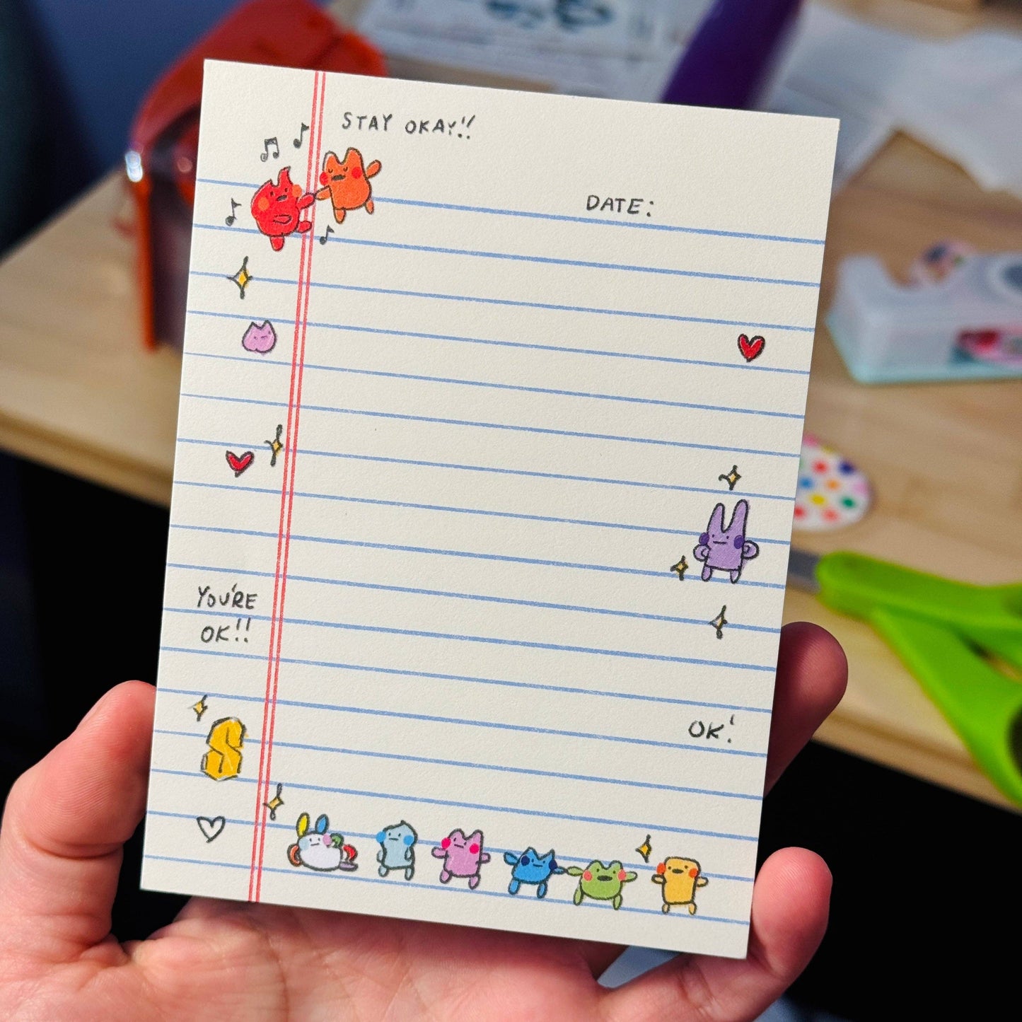 Notebook paper memo pad !!!!!!!!!