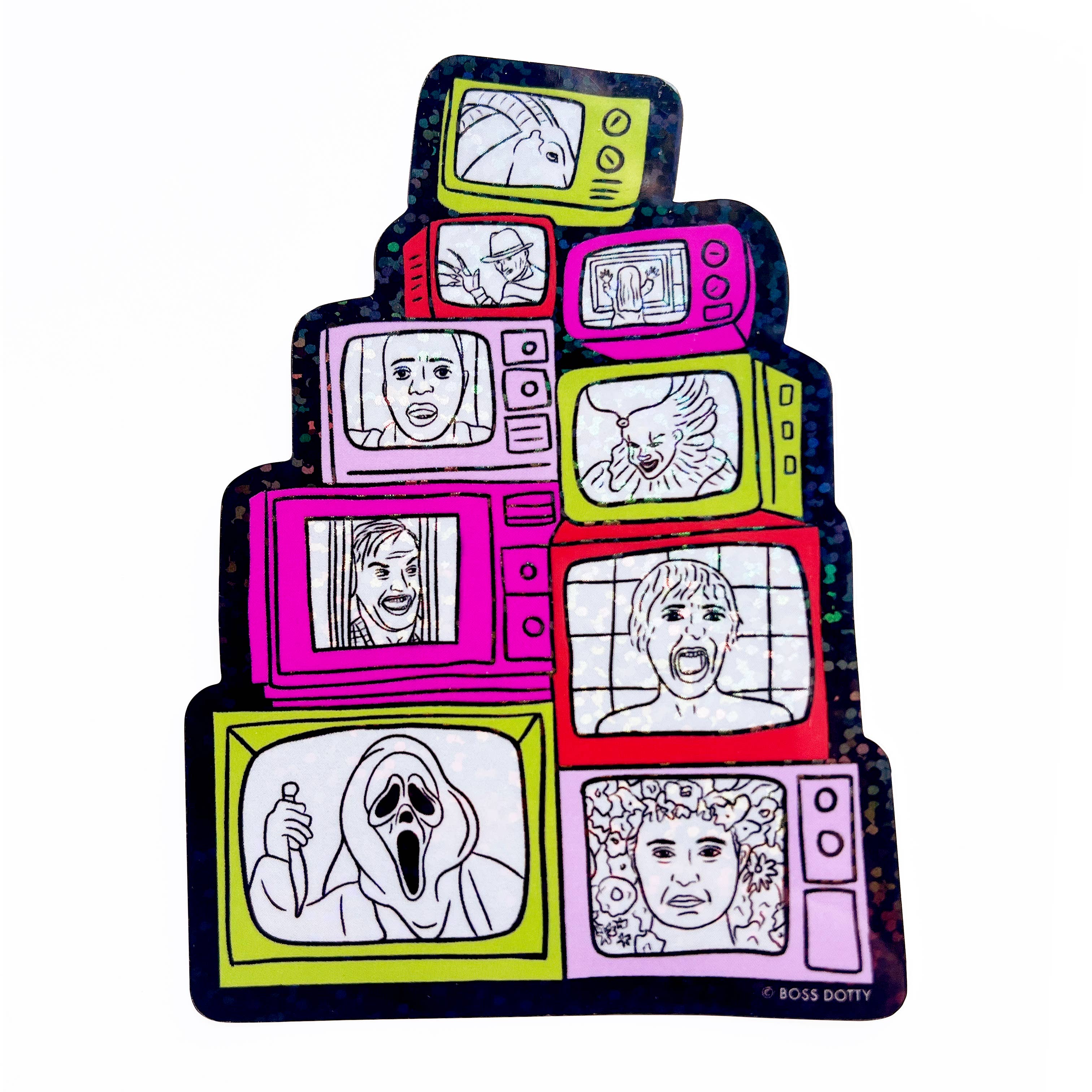 Horror Film Glitter Sticker – Flagship City Press