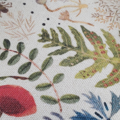 Tote Bag Canvas  -Greens and Flowers