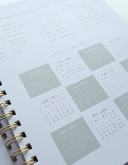 2026 Fullsize Softcover Planner, Primary Blooms