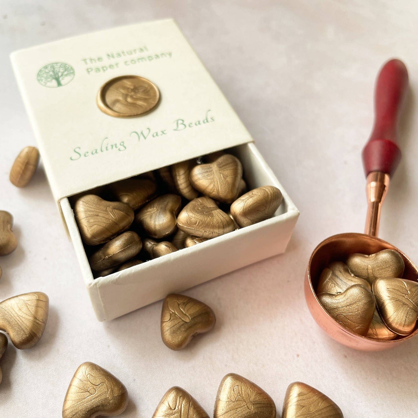 Warm Gold Sealing Wax Beads | Plastic Free Wax Seal Beads