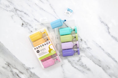 Mini Recycled Highlighters Pastel - 5 Pack