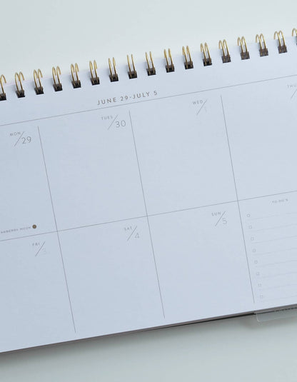 2026 Desktop Planner, Block Print Floral