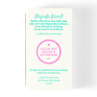 Peacock | Fun & Fancy Safety Matches