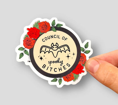 Council of Spooky Bitches Vinyl Sticker | Funny Halloween