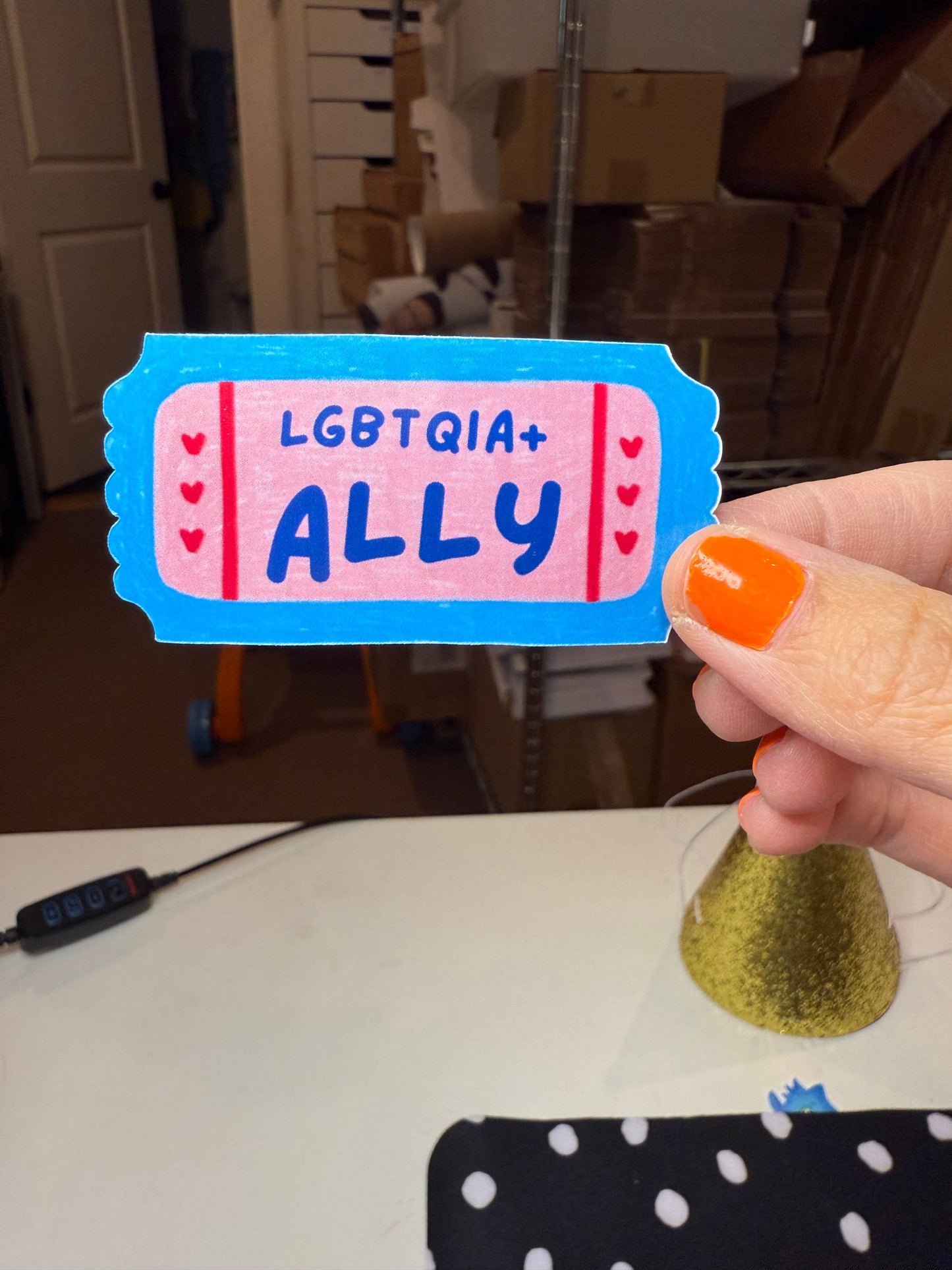 Ally Pride Sticker | LGBTQ | Queer Pride Ally Ticket Stub