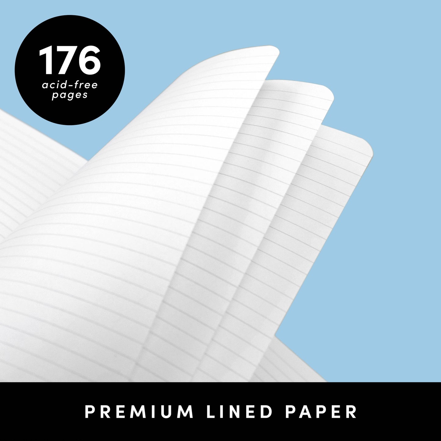176PG Large Softcover Lined Journal Notebook